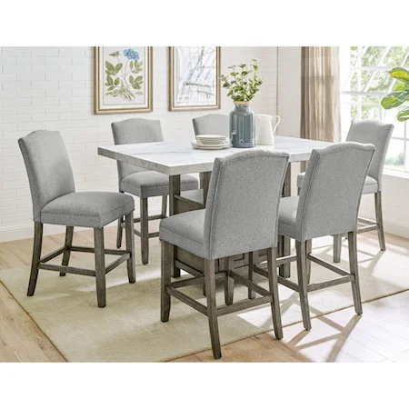 7-Piece Counter Height Dining Set